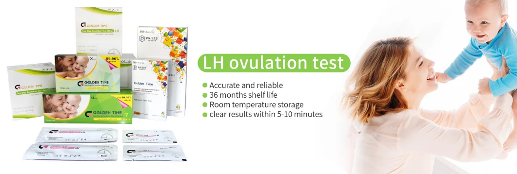 Golden Time® Colloidal Gold Rapid Test Kit Ovulation Lh Midstream
