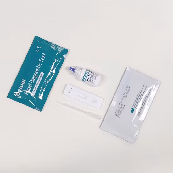 Kit de teste de diagnóstico rápido de troponina I (cTnI) para marcador cardíaco